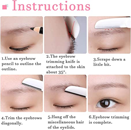 10PCS Eyebrow Facial Hair Shaver - Image 15