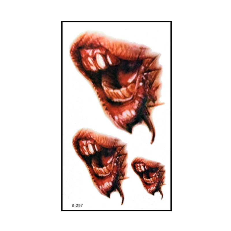 10pcs Halloween Tattoo Sticker - Image 10
