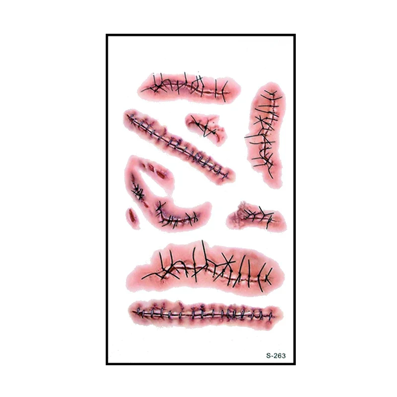 10pcs Halloween Tattoo Sticker - Image 12