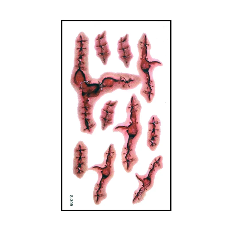 10pcs Halloween Tattoo Sticker - Image 13