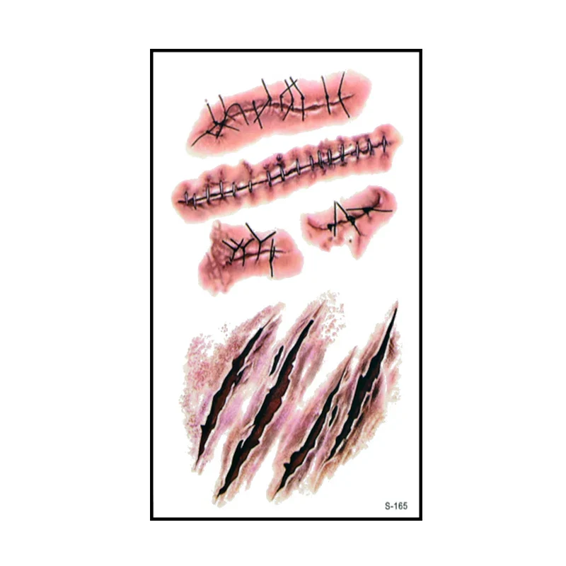 10pcs Halloween Tattoo Sticker - Image 14