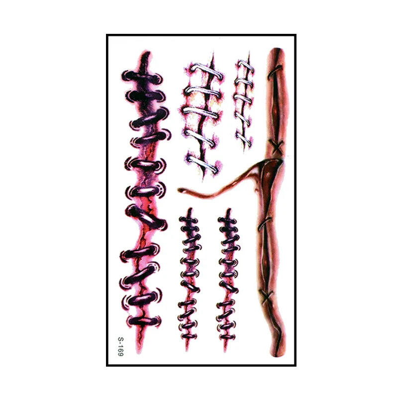 10pcs Halloween Tattoo Sticker - Image 17