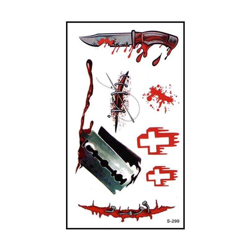 10pcs Halloween Tattoo Sticker - Image 8