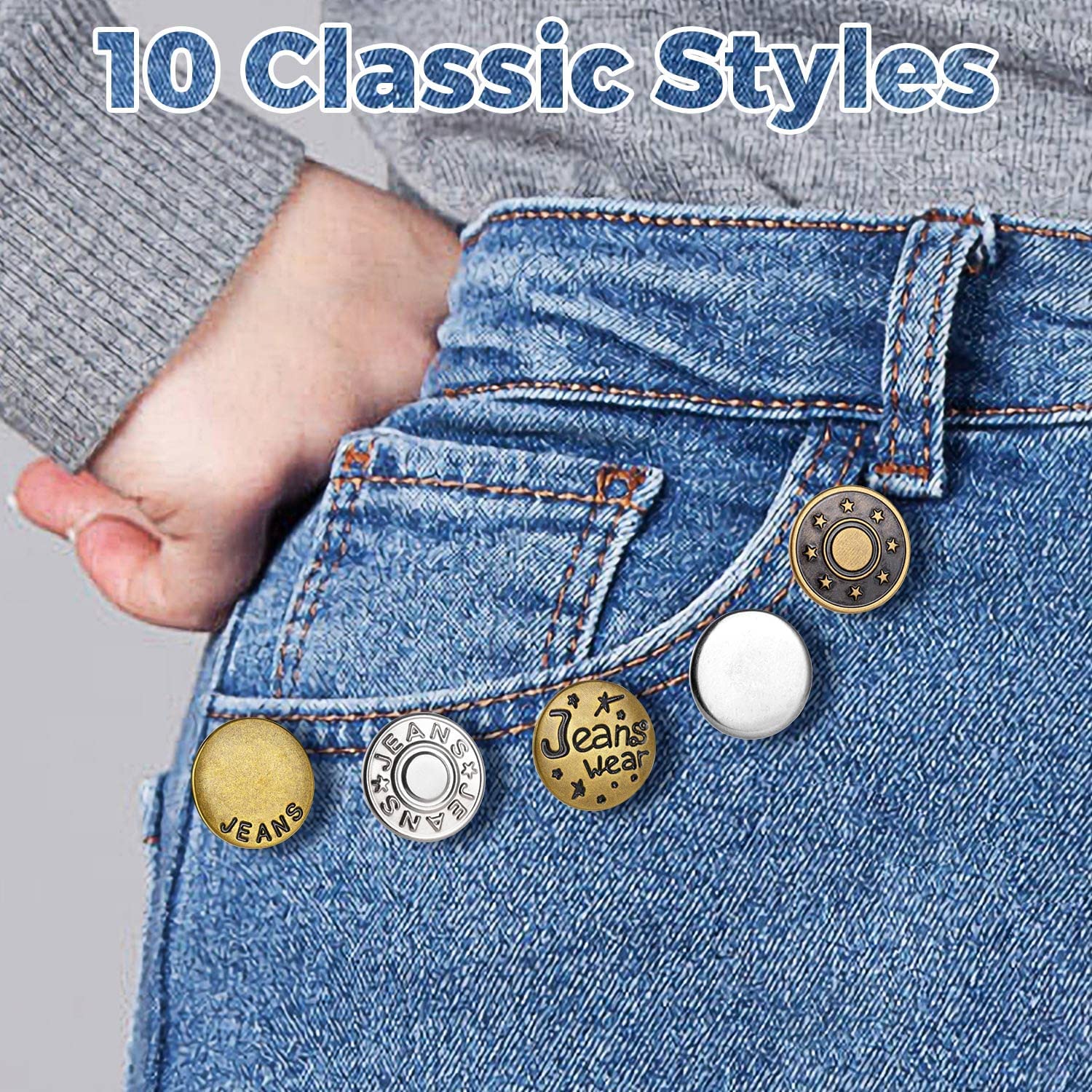 10PCS Jeans Buttons Replacement - Image 15