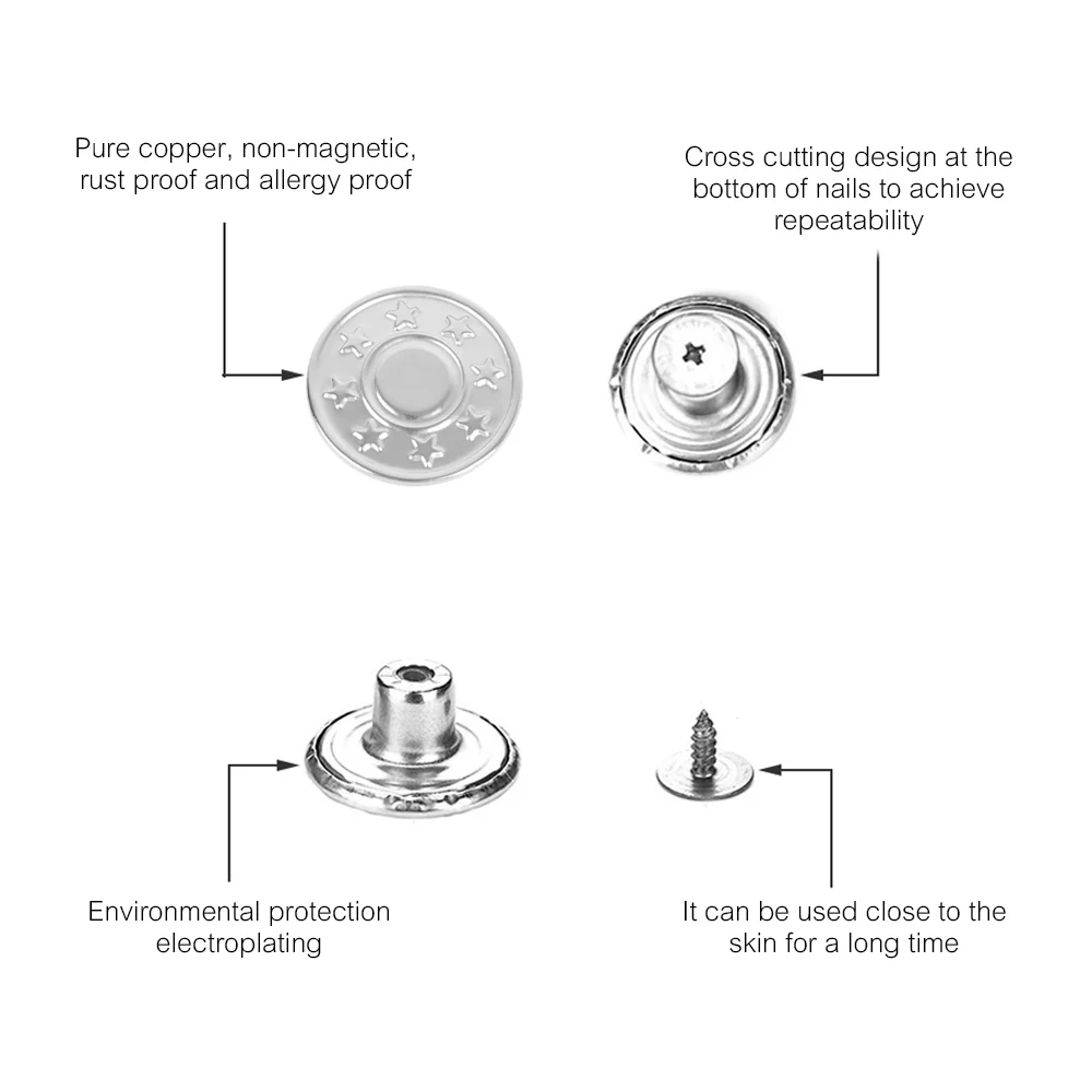 10PCS Jeans Buttons Replacement - Image 19