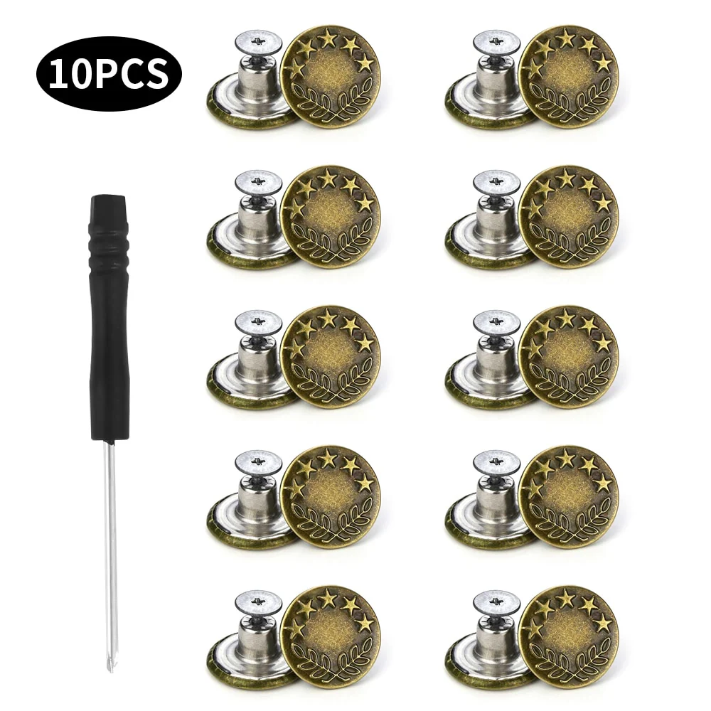 10PCS Jeans Buttons Replacement - Image 3