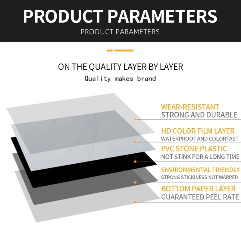 10PCS Marble Peel And Stick Floor Tiles - Image 4