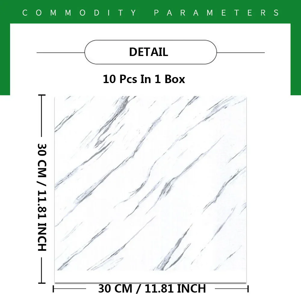 10PCS Marble Peel And Stick Floor Tiles - Image 5