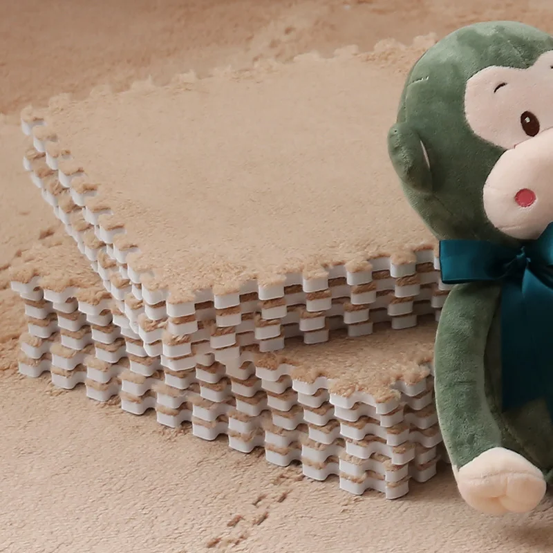 10PCS Plush Puzzle Floor Mat - Image 12