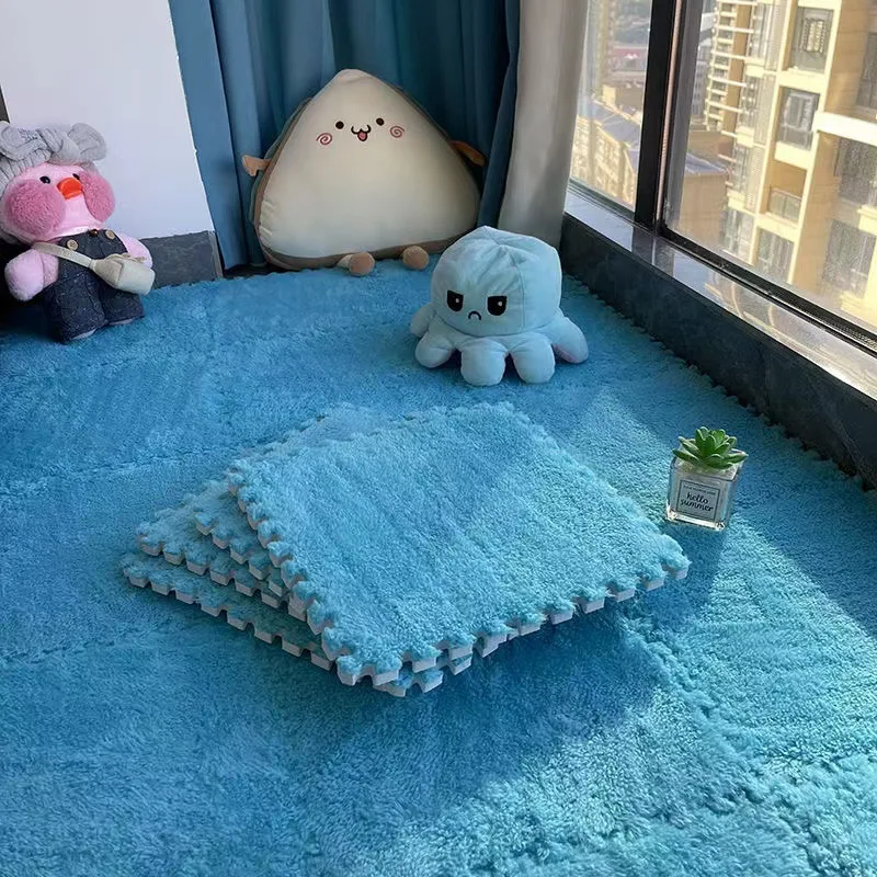 10PCS Plush Puzzle Floor Mat - Image 9