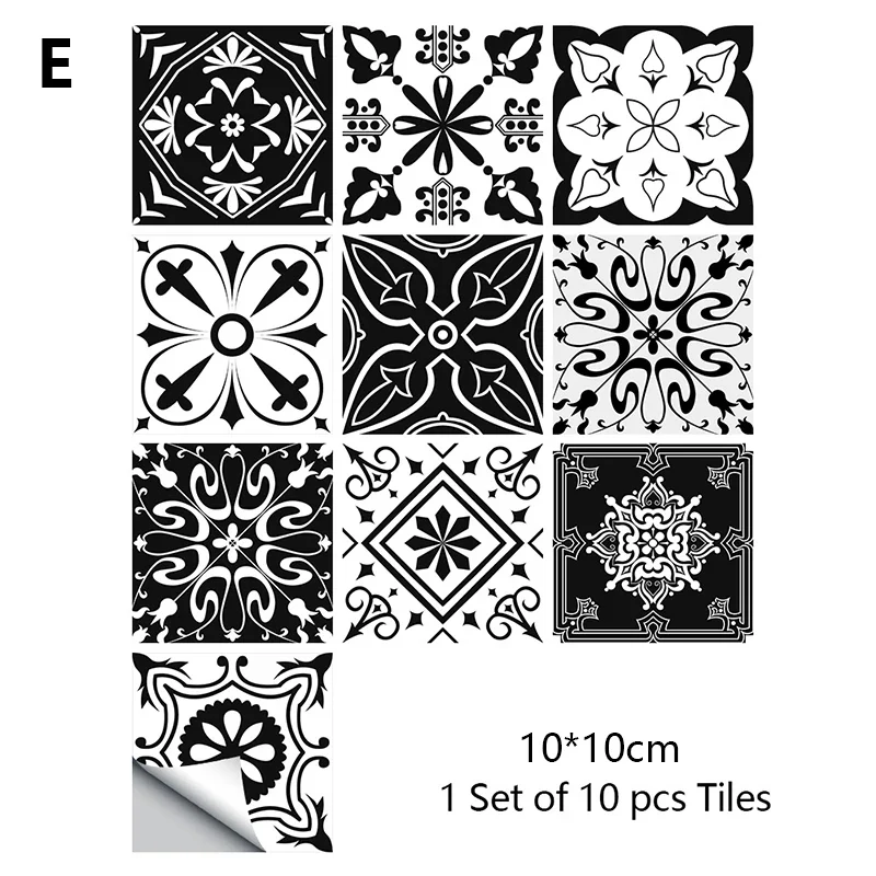 10PCS Retro Waterproof  Tile Stickers - Image 10