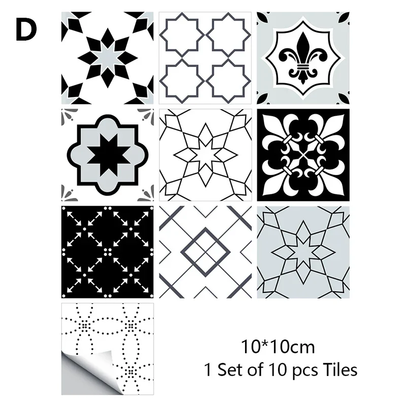 10PCS Retro Waterproof  Tile Stickers - Image 14
