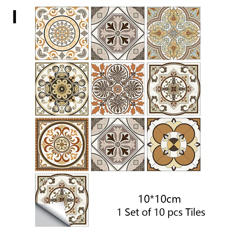 10PCS Retro Waterproof  Tile Stickers - Image 15