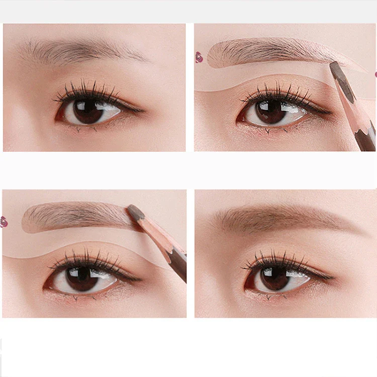 10PCS Reusable Eyebrow Stencils - Image 12