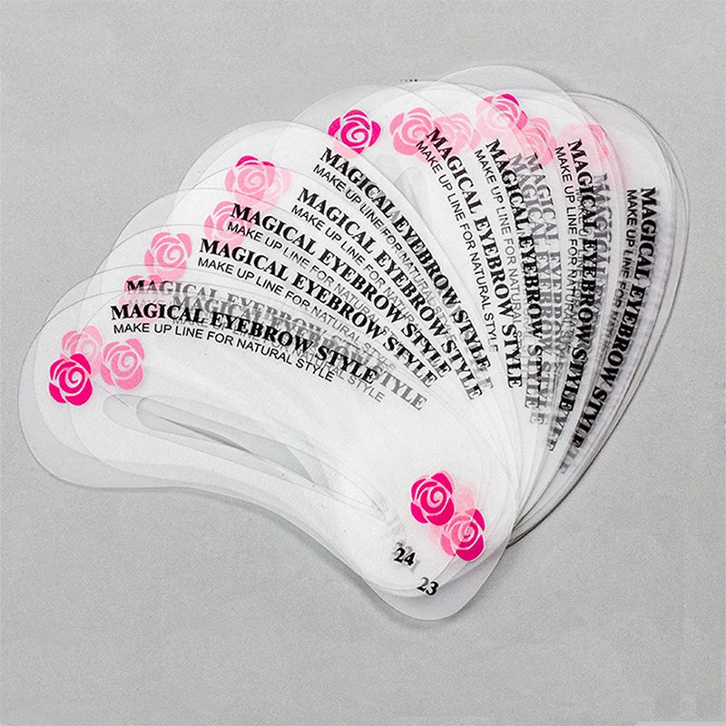 10PCS Reusable Eyebrow Stencils - Image 4