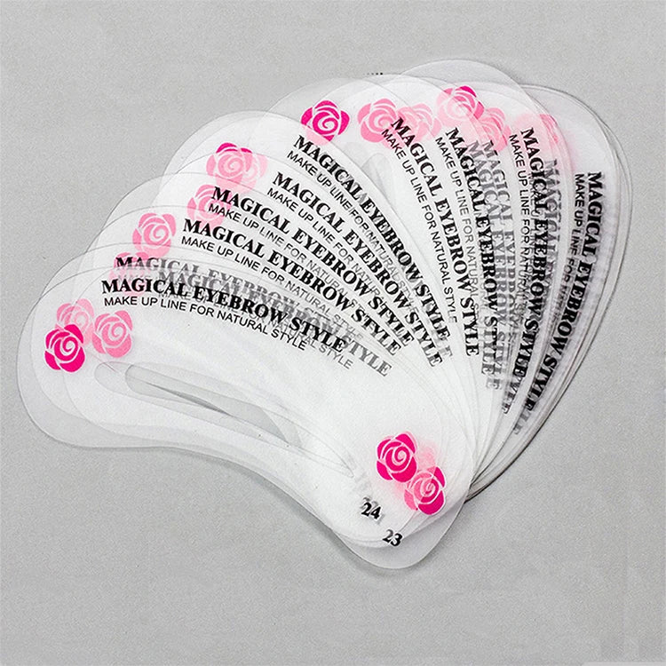 10PCS Reusable Eyebrow Stencils - Image 9