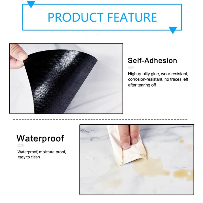 10PCS Self-adhesive Faux Marble Tiles - Image 5