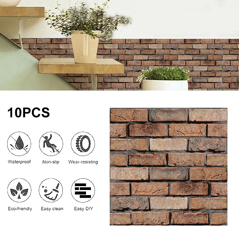 10PCS Self Adhesive Tile Wall Sticker - Image 5