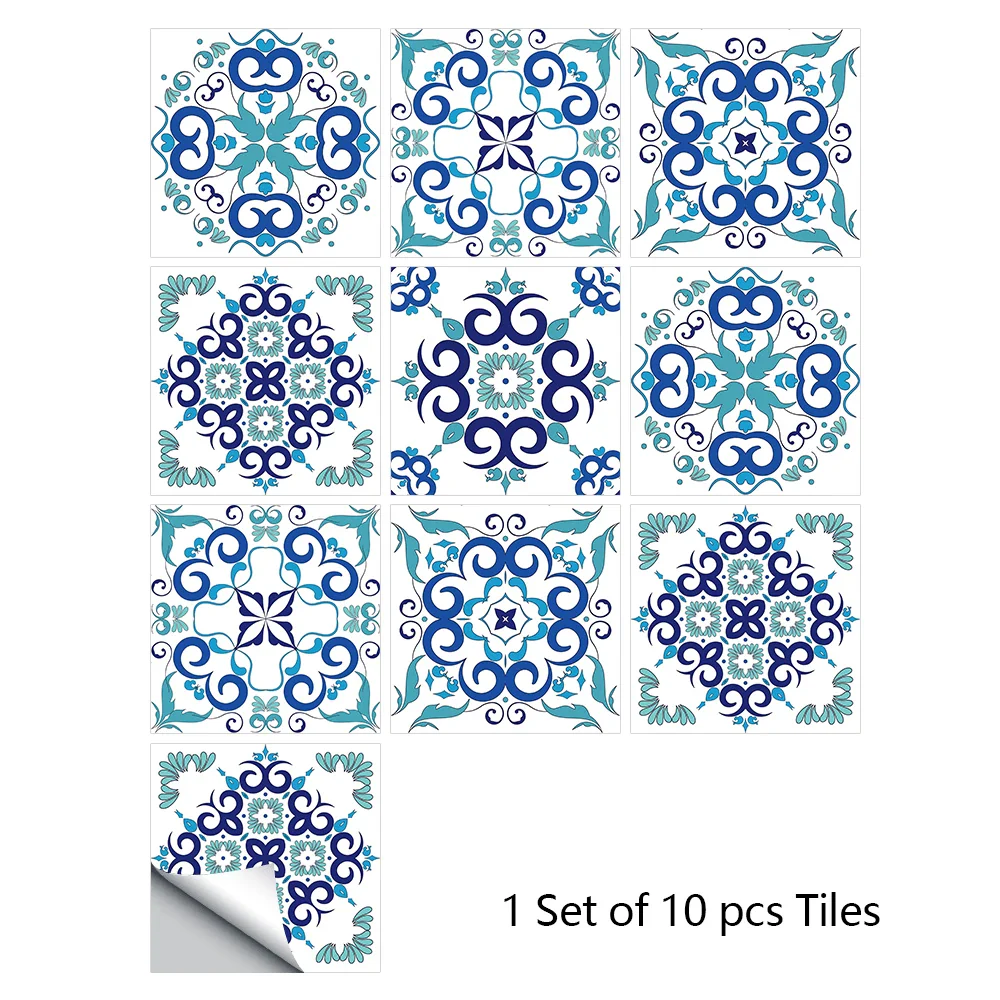 10PCS/Set Tile Wall Stickers - Image 7