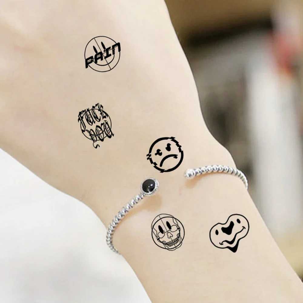 10pcs Waterproof Temporary Finger Tattoo - Image 3