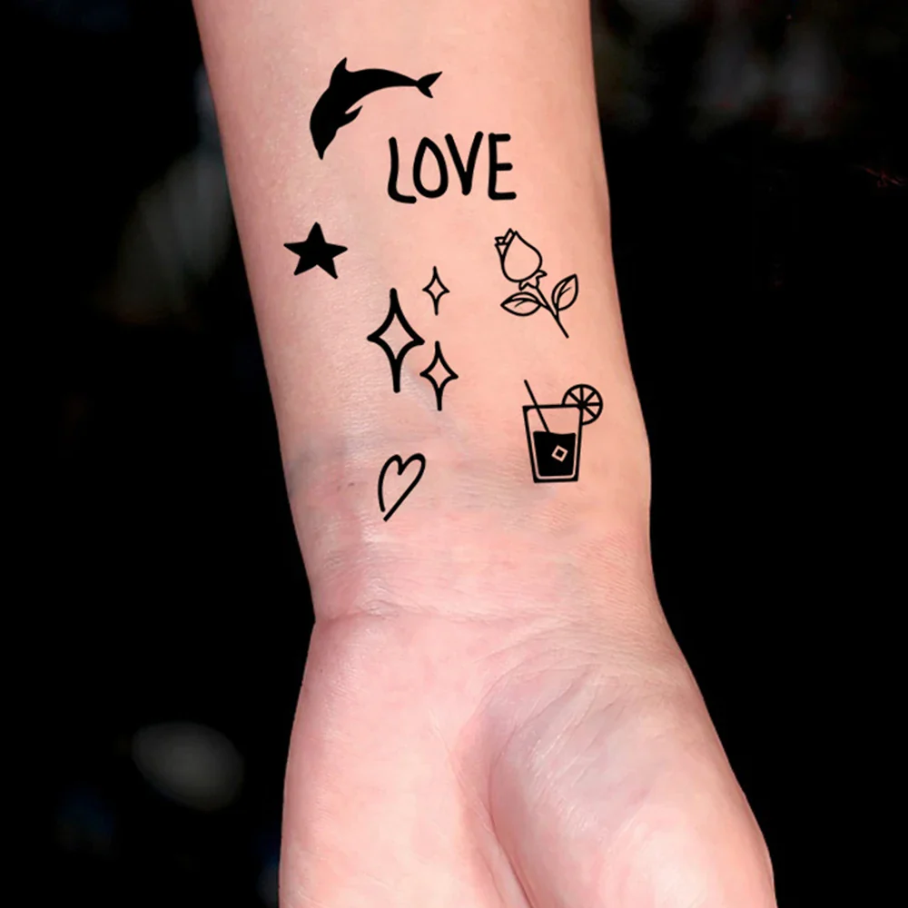 10pcs Waterproof Temporary Finger Tattoo - Image 4