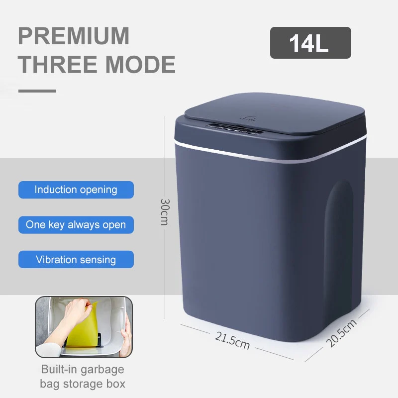 12-16L Smart Sensor Trash Can Garbage Bin - Image 7