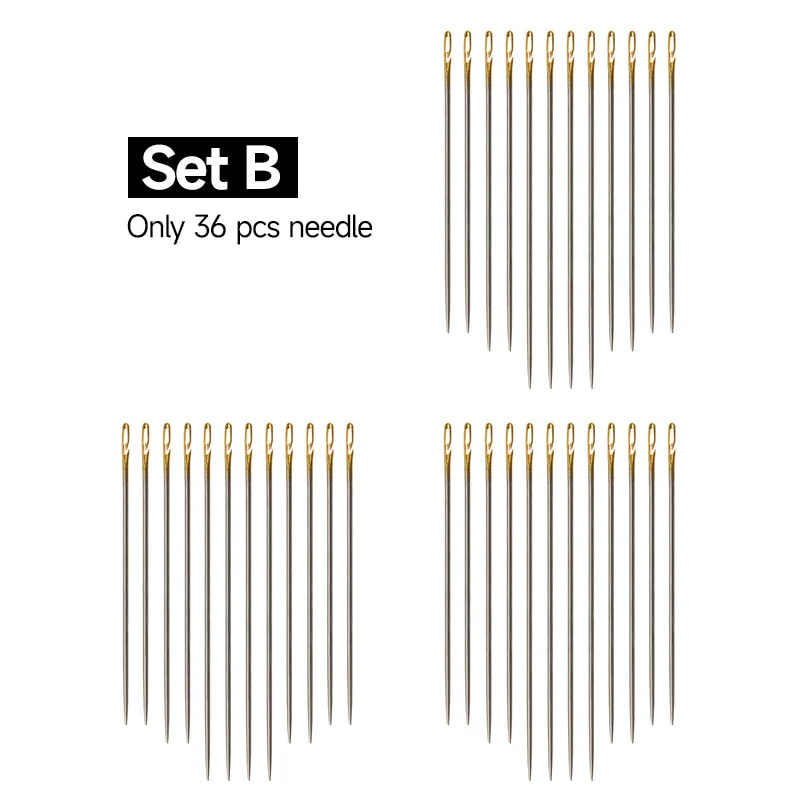 12/36PCS Easy-Threading Sewing Needles - Image 3