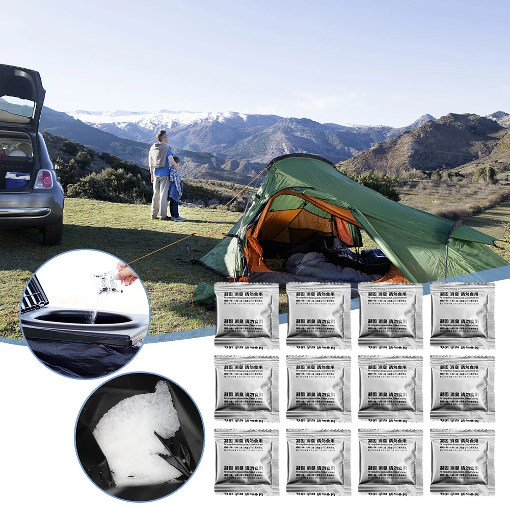 120-12PCS Camping Toilet Absorbent Powder - Image 13