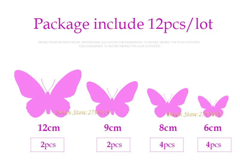 12PCS 3D Butterfly Wall Stickers - Image 5