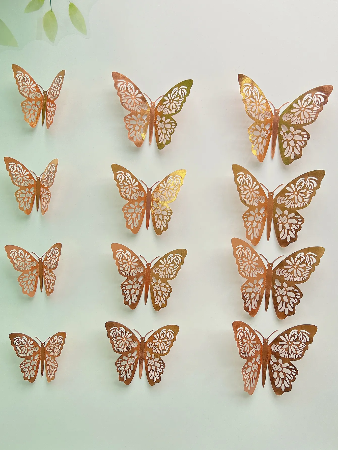 12PCS 3D Hollow Butterfly Wall Sticker - Image 2