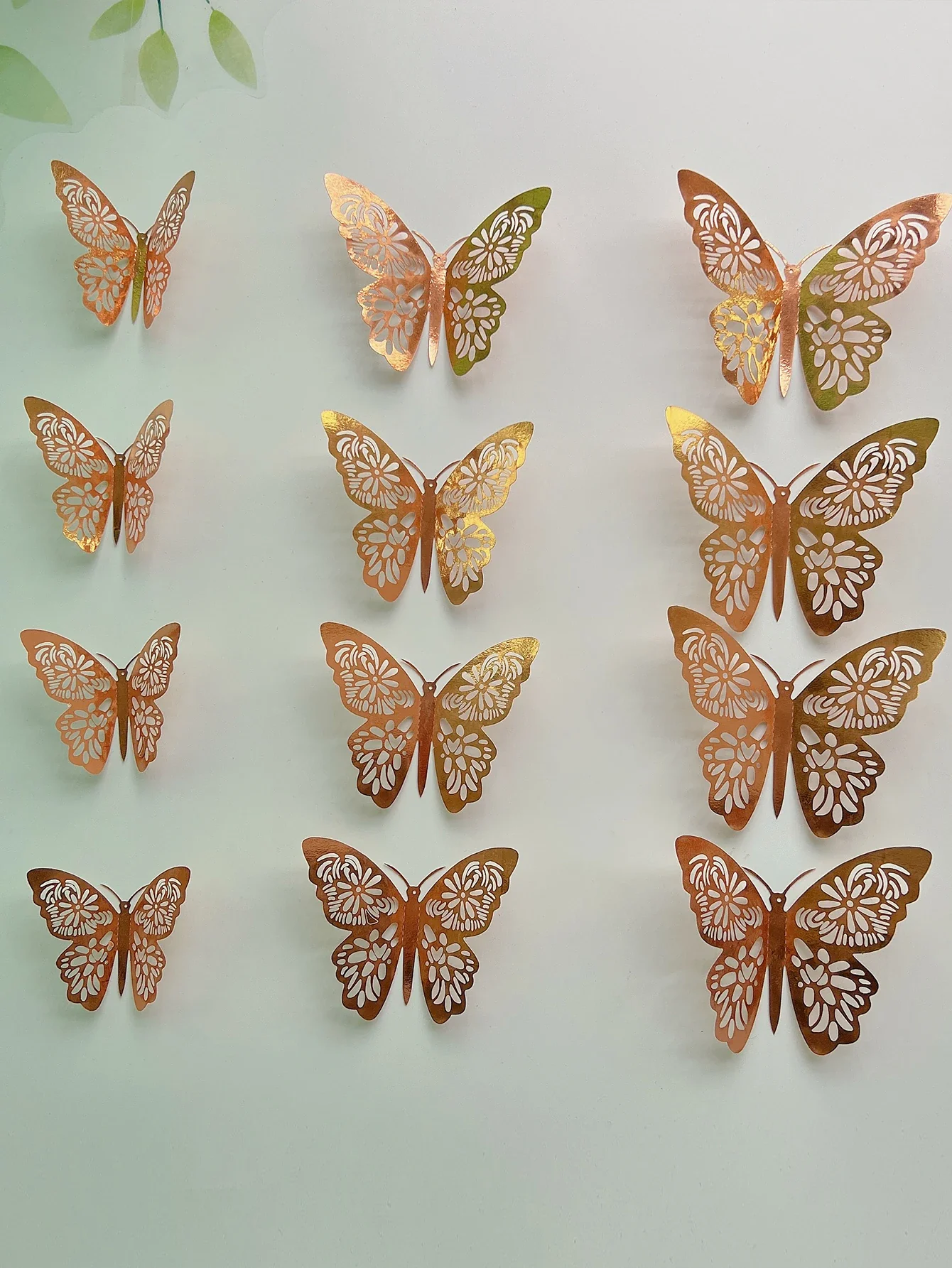 12PCS 3D Hollow Butterfly Wall Sticker - Image 4