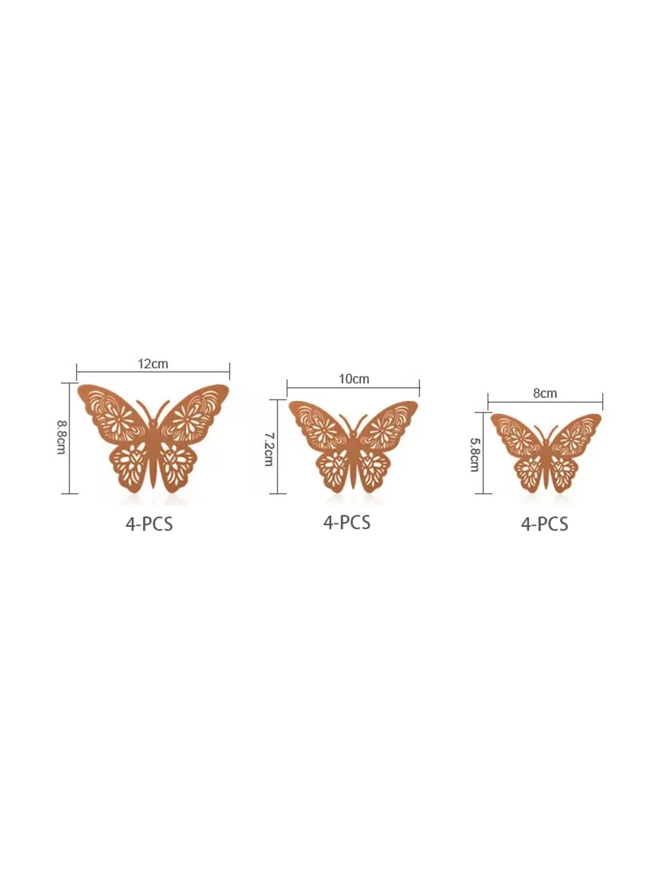 12PCS 3D Hollow Butterfly Wall Sticker - Image 6