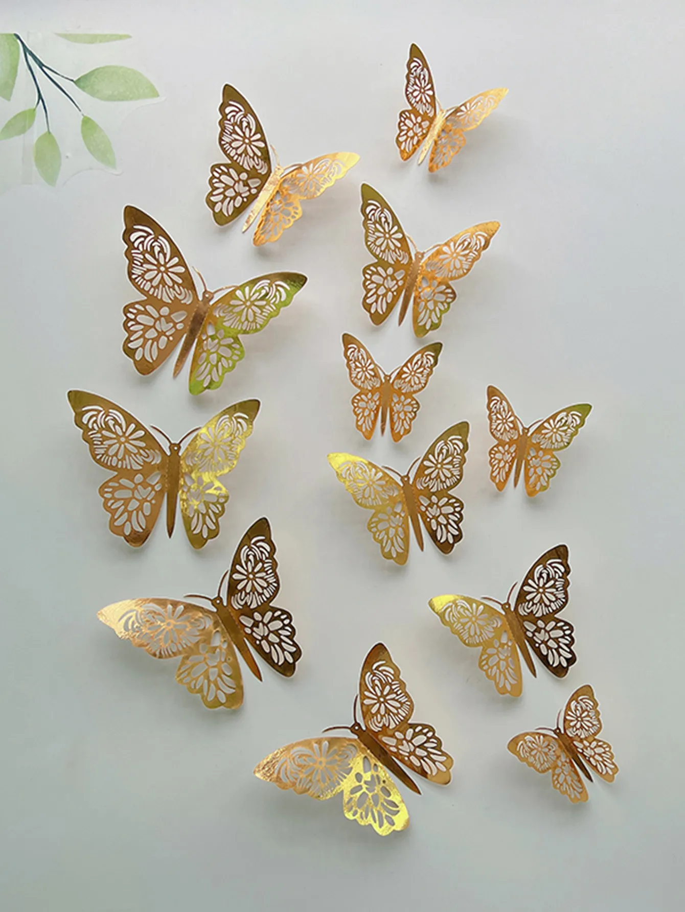 12PCS 3D Hollow Butterfly Wall Sticker - Image 7