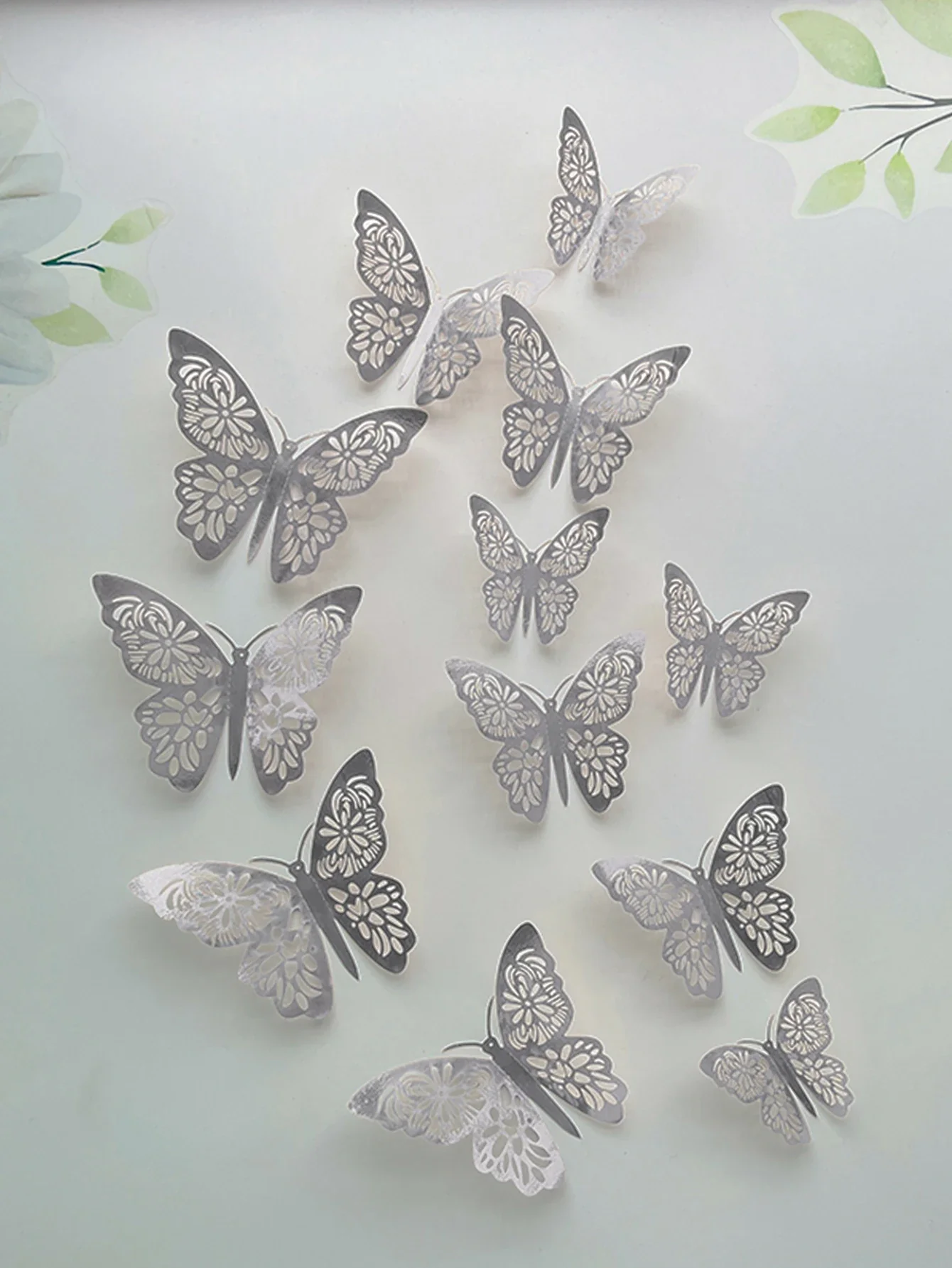 12PCS 3D Hollow Butterfly Wall Sticker - Image 8