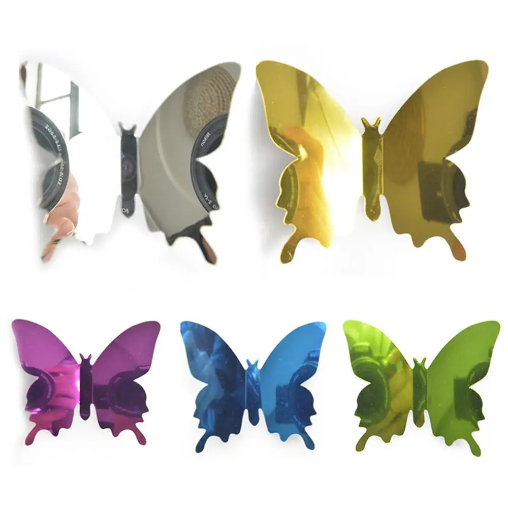 12Pcs/lot 3D Butterfly Mirror Wall Sticker - Image 4