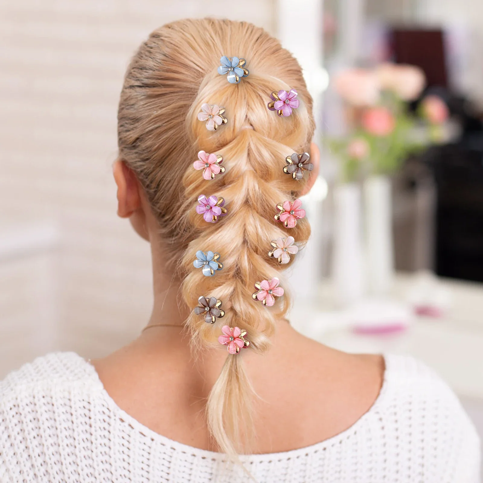 12PCS/Set Color Fairy Hair Clips - Image 5