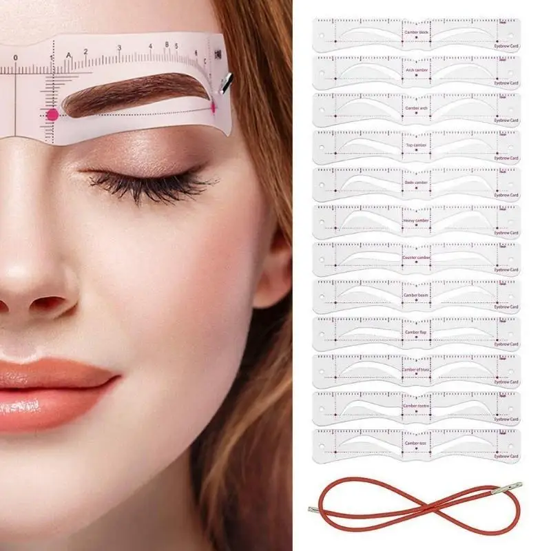 12PCS?set Reusable Eyebrow Stencils - Image 3