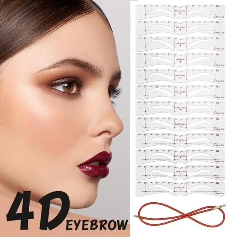12PCS?set Reusable Eyebrow Stencils - Image 4