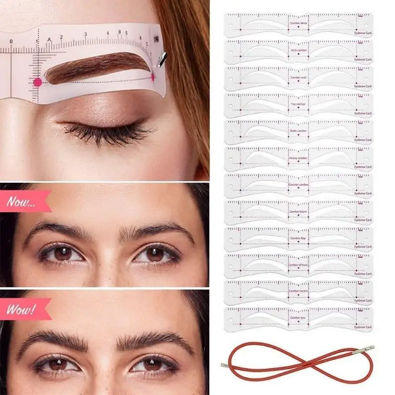 12PCS?set Reusable Eyebrow Stencils - Image 5