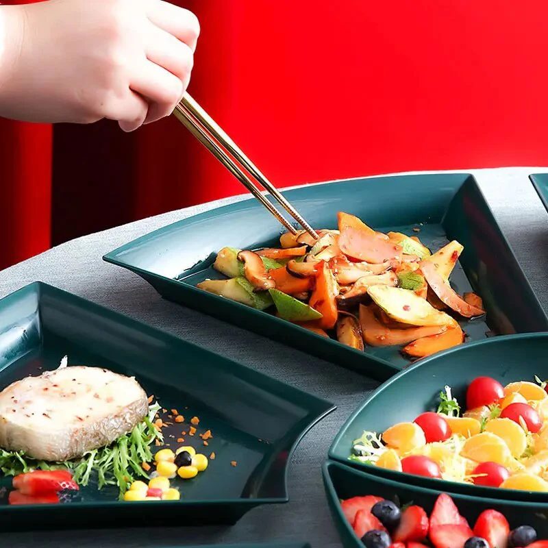 12PCS Wheat Straw Plate Set - Image 5