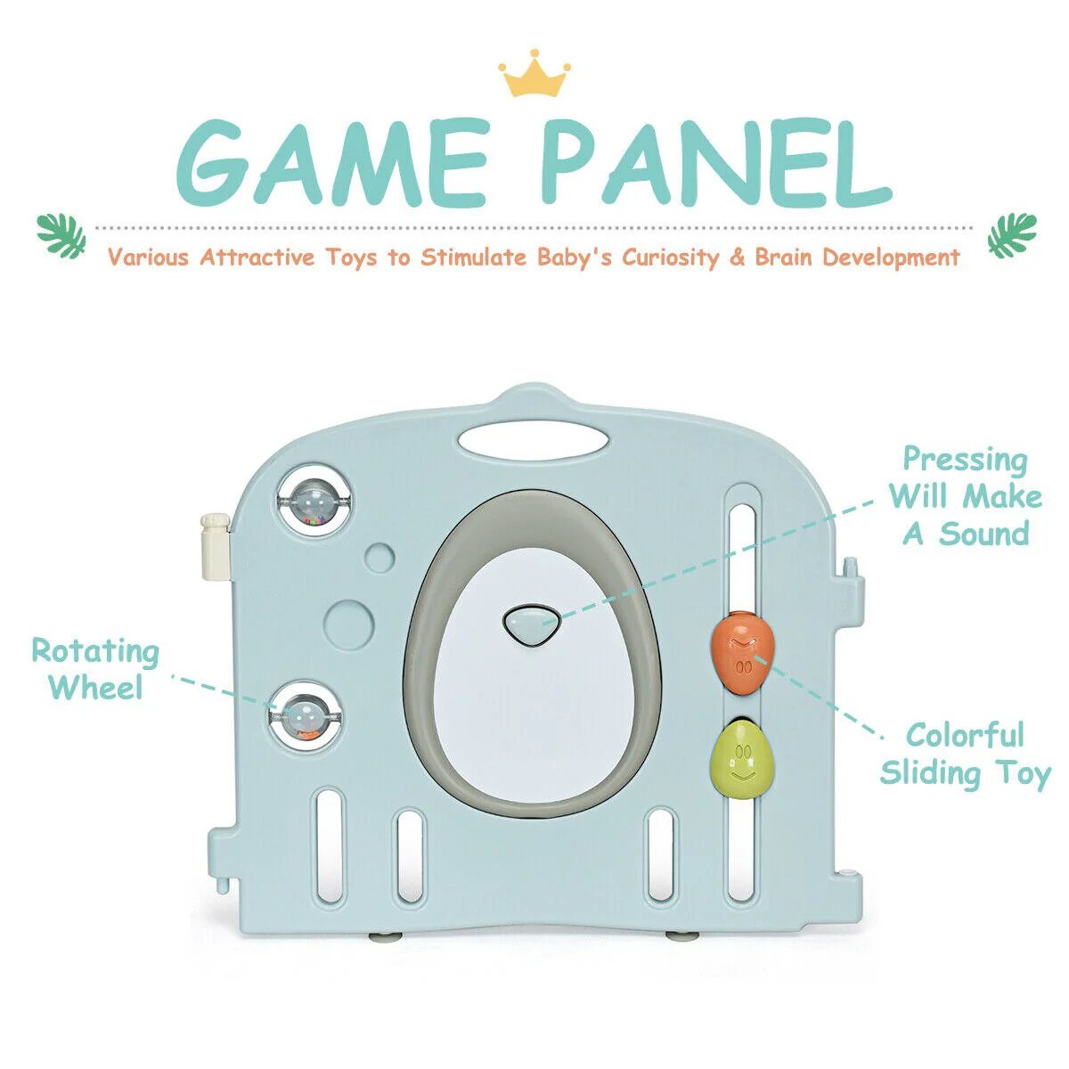 14-Panel Baby Safety Fence Playpen - Image 3