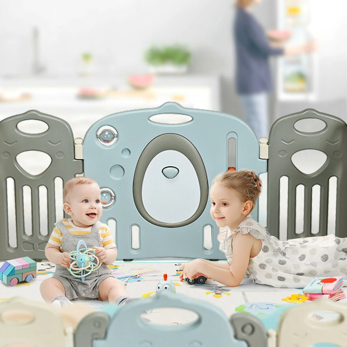 14-Panel Baby Safety Fence Playpen - Image 5