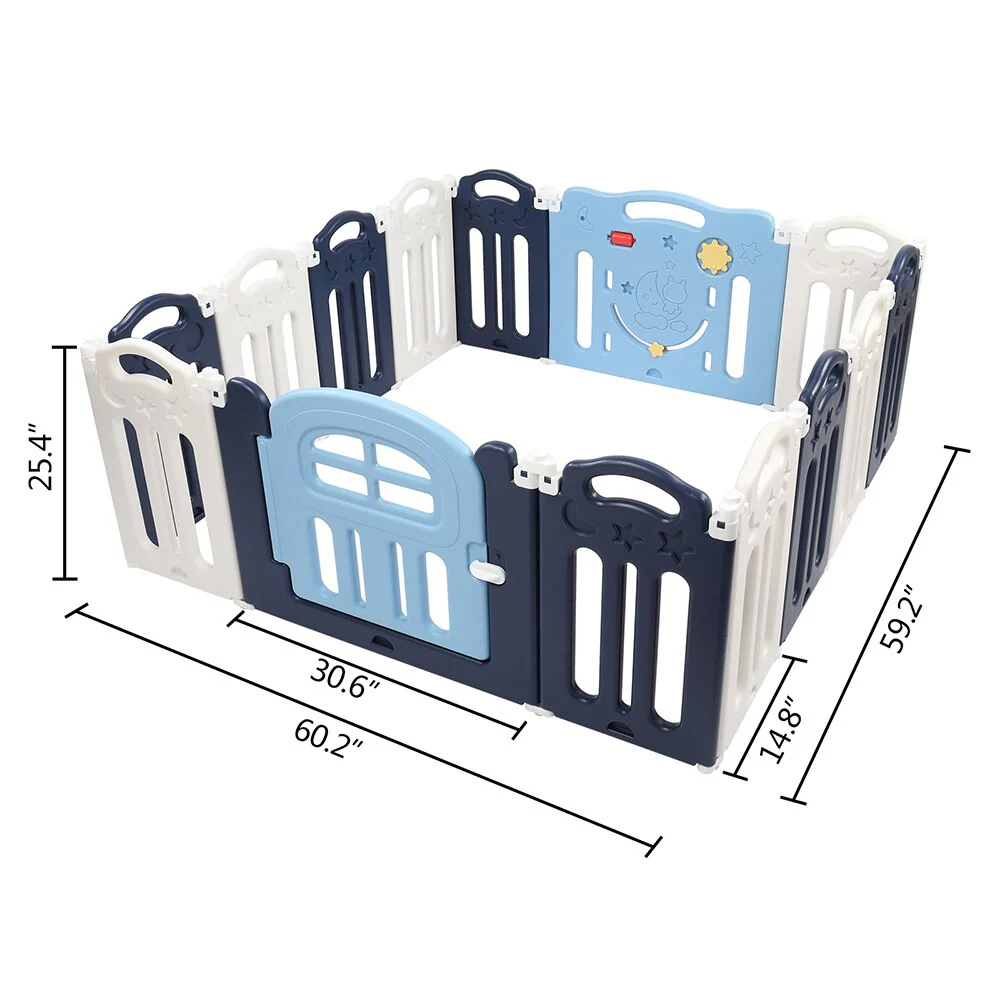 14-Panel Foldable Playpen - Image 2