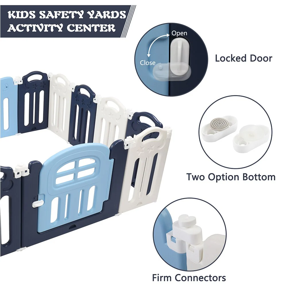 14-Panel Foldable Playpen - Image 3