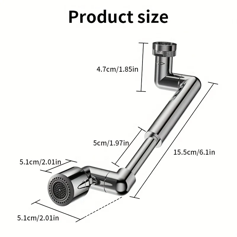 1440 Rotation Retractable Faucet Extender - Image 6