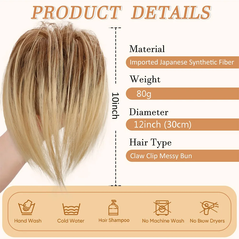 15 Colors Synthetic Claw Clip - Image 2