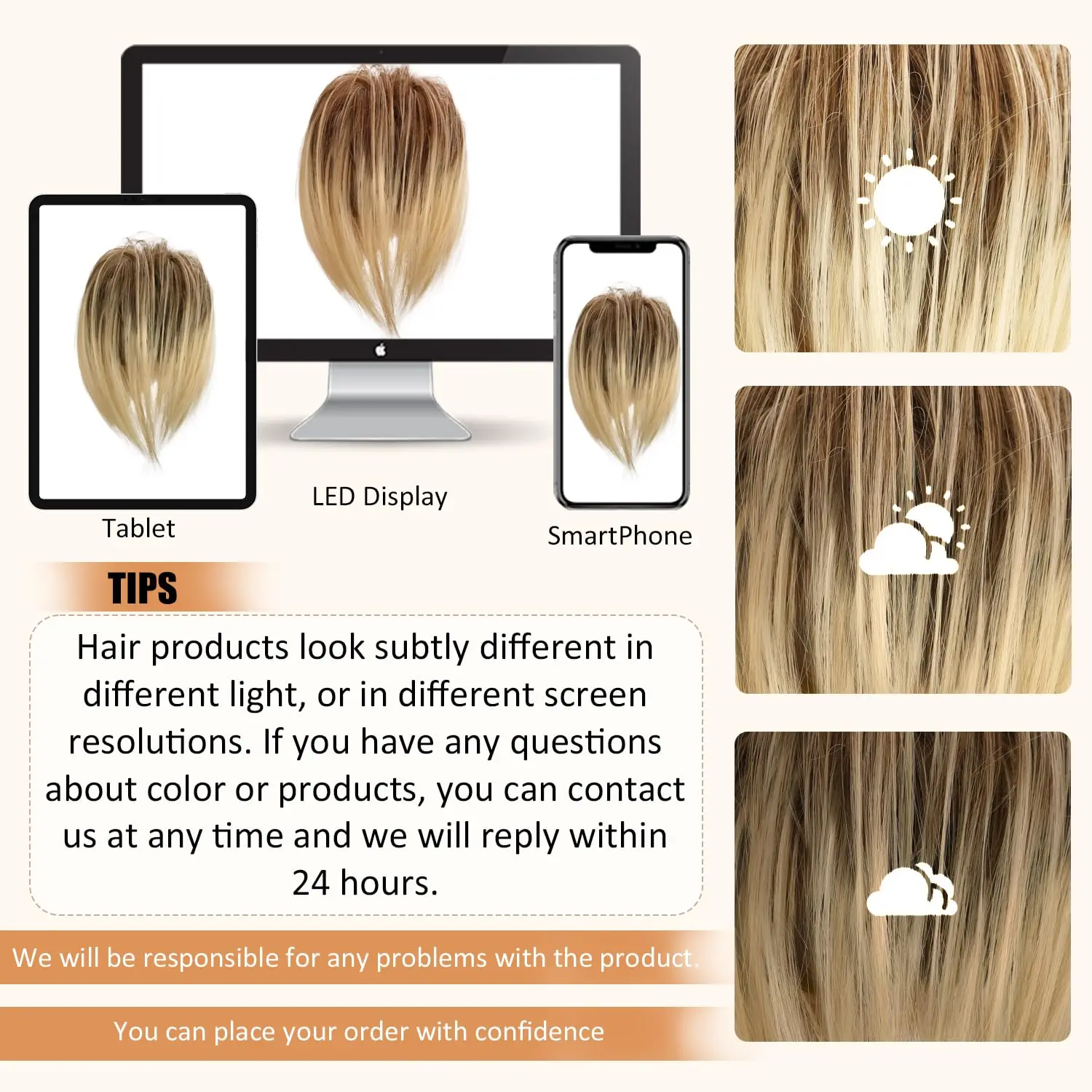 15 Colors Synthetic Claw Clip - Image 4