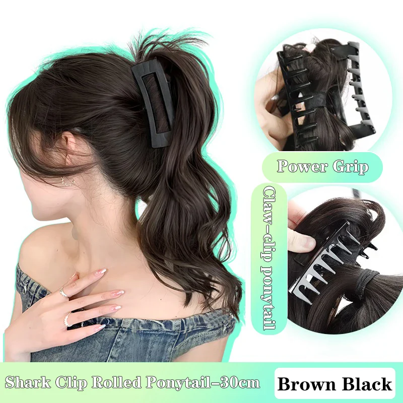 15 Colors Synthetic Ponytail Claw - Image 20