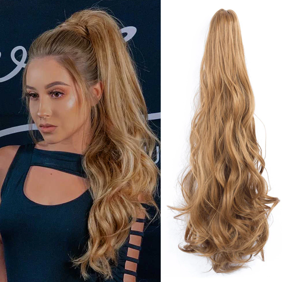 15 Styles 22 Inch Wavy Pony Tail Claw Clip - Image 12