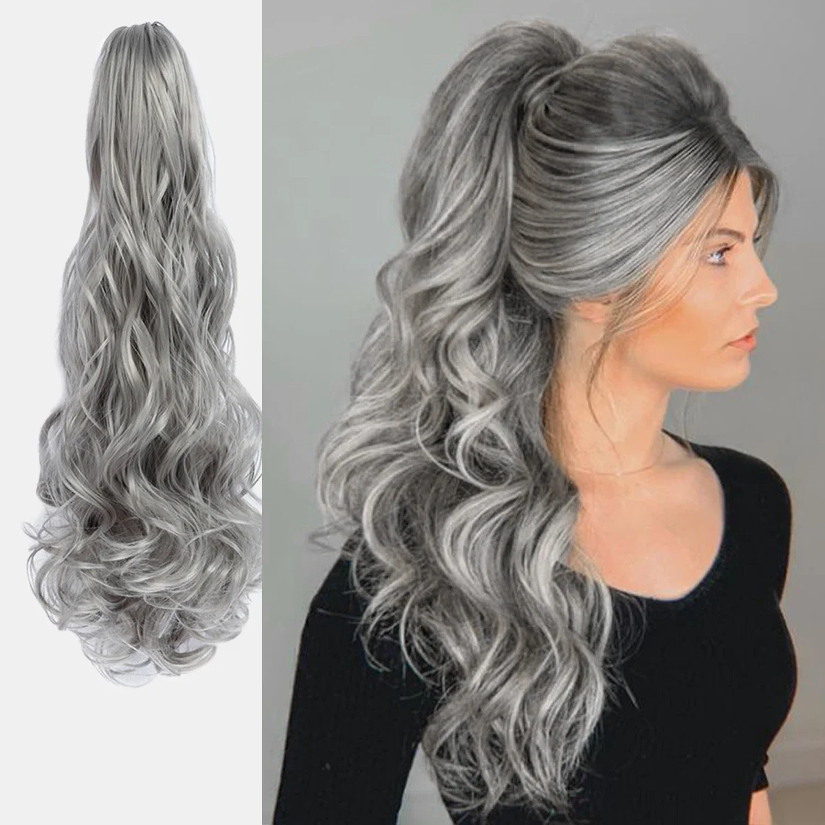 15 Styles 22 Inch Wavy Pony Tail Claw Clip - Image 17
